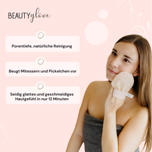 Lade das Bild in den Galerie-Viewer, BEAUTYglove FACE Peelinghandschuh aus natürlicher türkischer Seide
